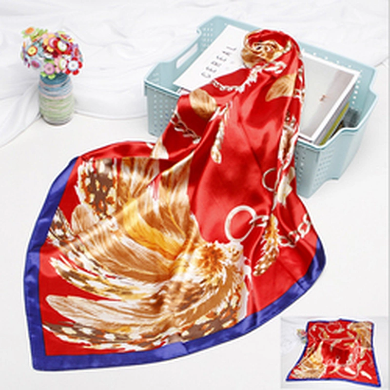 Supplier Tudung Bawal Printed Stylish Scarf For Women Silk Custom Under Hijab Headscarf