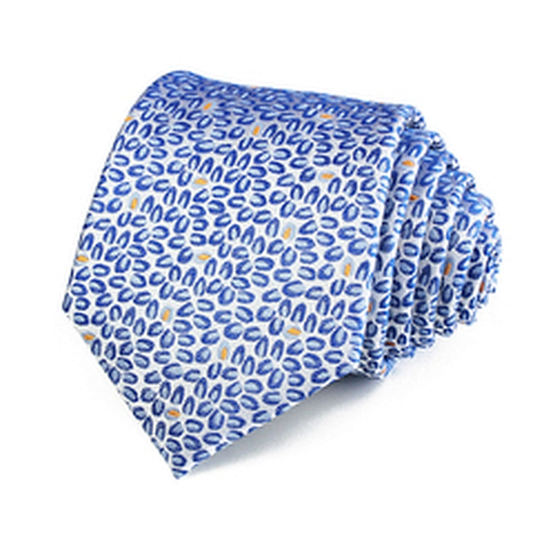 Custom Cravate homme Sublimation Necktie Silk Jacquard Woven Wholesale Dot Neck Ties For Men