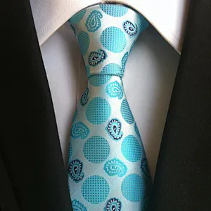 Wholesale Business Silk Ties Formal Stripe Silk Neckties Men Polyester Jacquard Woven Cravate Homme