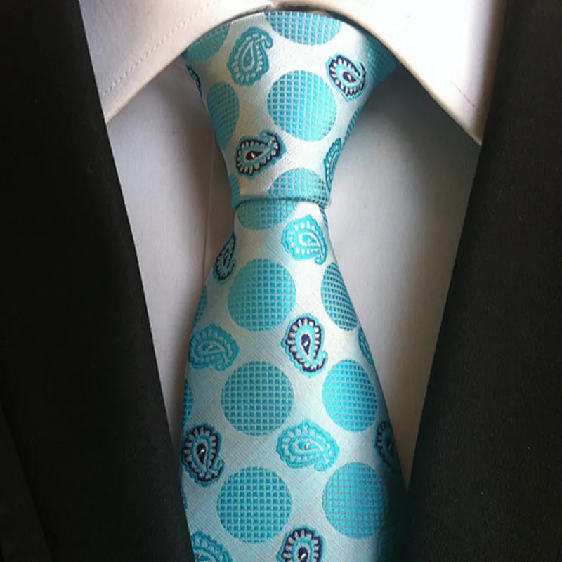 Wholesale Business Silk Ties Formal Stripe Silk Neckties Men Polyester Jacquard Woven Cravate Homme