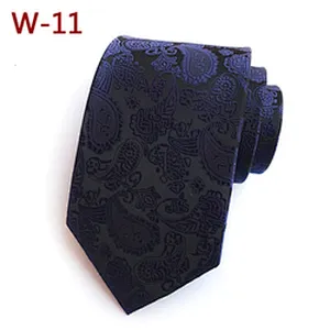 Fashion Cravate Pour Homme Polyester Paisley Neck Ties For Men Custom Neckties Men Jacquard Woven
