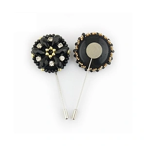 Groomsman Corsage Flower Fashionable Broches Pins Brooches Women Custom Lapel Pins For Suit Men