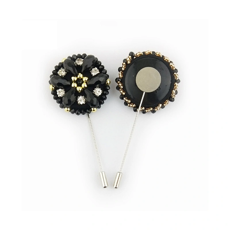 Groomsman Corsage Flower Fashionable Broches Pins Brooches Women Custom Lapel Pins For Suit Men