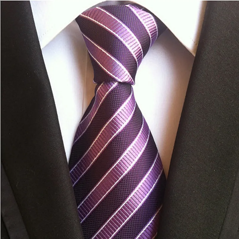 Wholesale Cravate Homme Set Gift Box Luxury Stripe Ties For Men Italian Custom Neckties Men With Logo