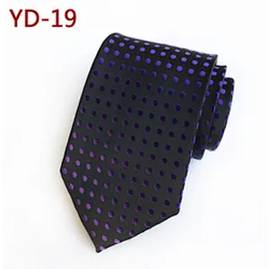 Custom Fashion Mens Ties Necktie Dot Cravates Pour Hommes Polyester Jacquard Ties For Men Italian