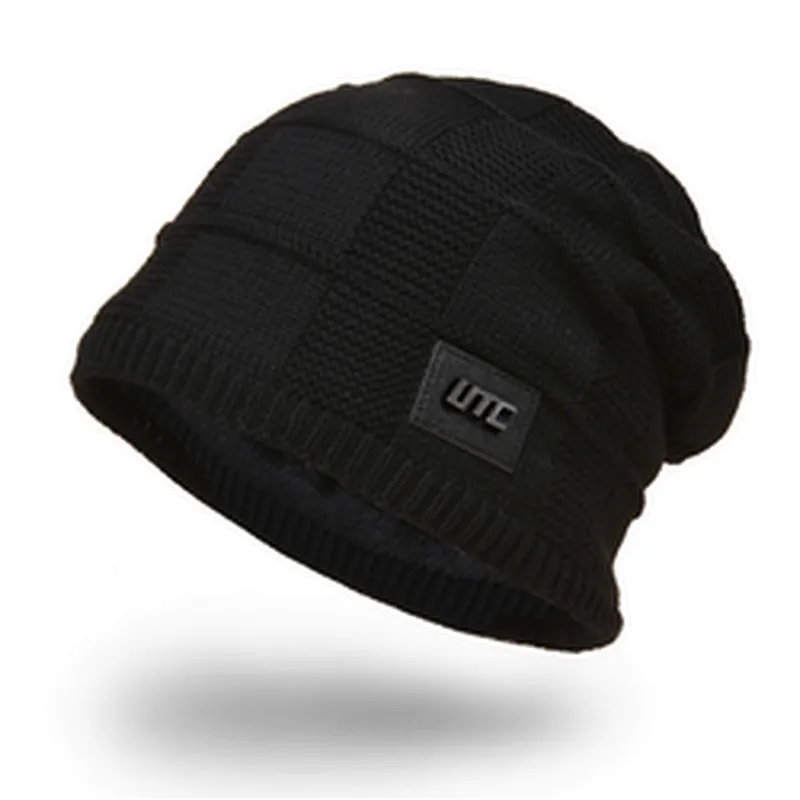 High Quality Winter Plain Dyed Custom Knitted Hat 100% Acrylic Warm Knitted Beanie Custom Logo
