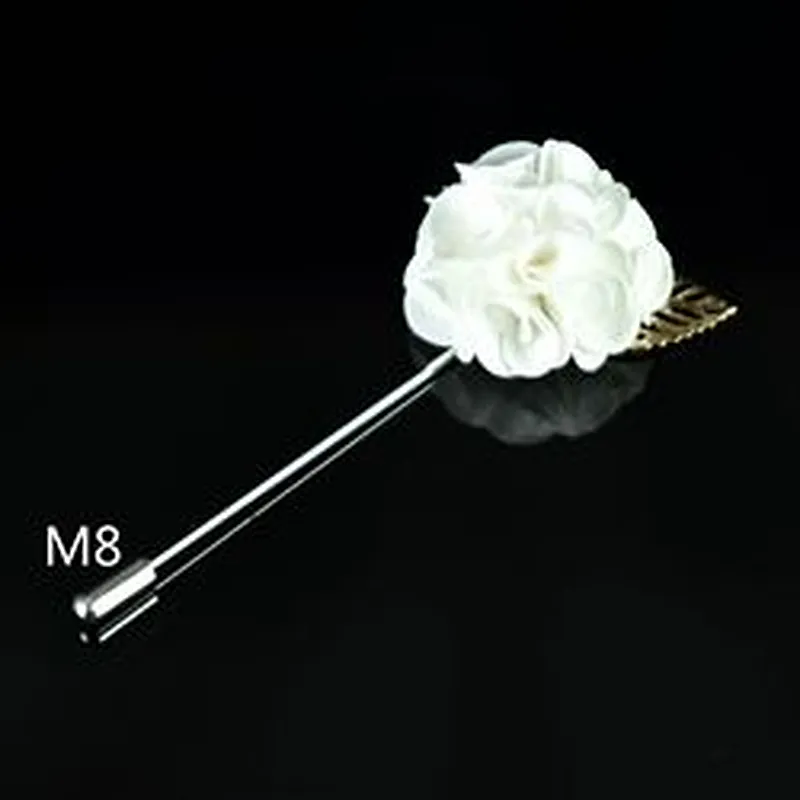 Custom flower boutonniere wedding Fashion womens brooch flower pin Wholesale flower lapel pins mens suit