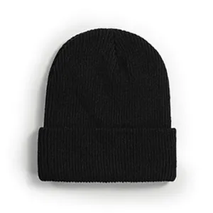 Wholesale Woman Cheap Fashion Beanie Winter Hats Knitted Cap Winter Plain Women'S Knitted Beanie Hats
