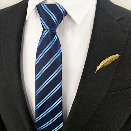 Custom Boys Zipper Ties Novel Polyester Jacquard Woven Zipper Tie Fashionable Lattice Zipper Ties For Men