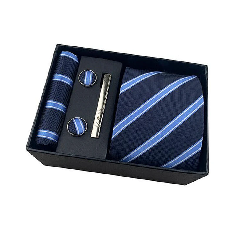 Fashion Mens Custom Business Cufflinks And Ties Gift Set