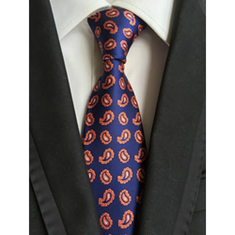 Wholesale Gravata Masculina Luxury Jacquard Silk Ties For Men Casual Necktie Stripe Cravates Homme