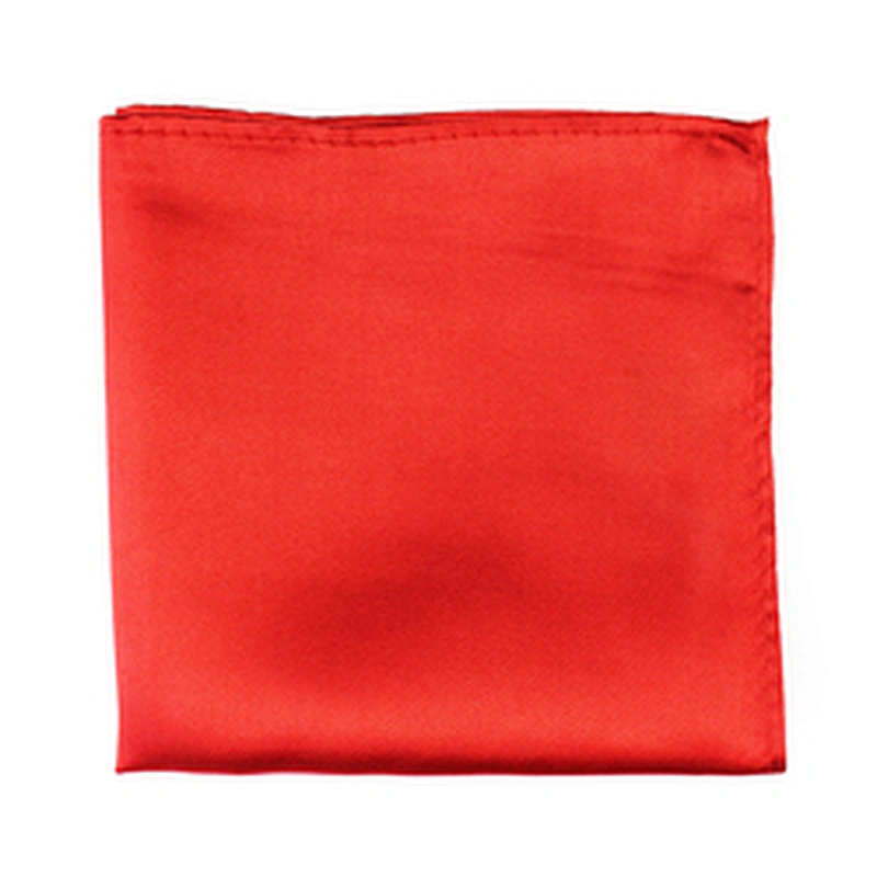 Mouchoir Solid Color Scarfs Polyester Plain Square Scarf Foulard Carre Satin Pocket Square For Men