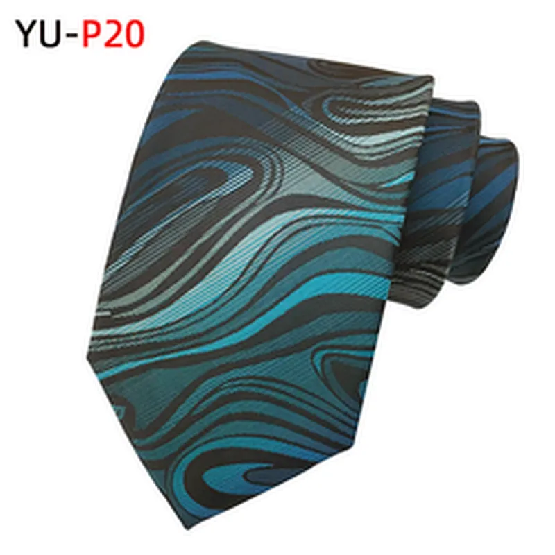Fashion Cravate Pour Homme Custom Neckties Men Jacquard Woven Polyester Paisley Neck Ties For Men