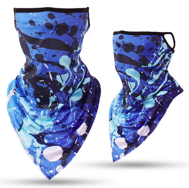 Spring And Summer Multifunctional Ice Silk Sunscreen Riding Outdoor Dustproof And Haze Covering Face Ear Hanging Scarf