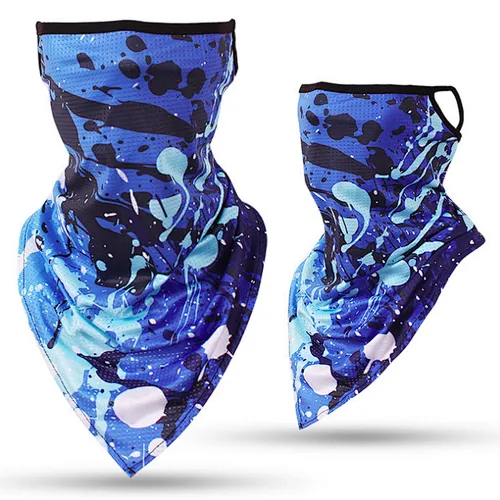 Spring And Summer Multifunctional Ice Silk Sunscreen Riding Outdoor Dustproof And Haze Covering Face Ear Hanging Scarf