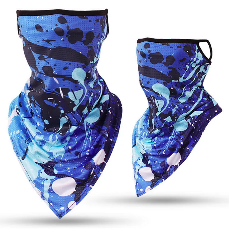 Spring And Summer Multifunctional Ice Silk Sunscreen Riding Outdoor Dustproof And Haze Covering Face Ear Hanging Scarf
