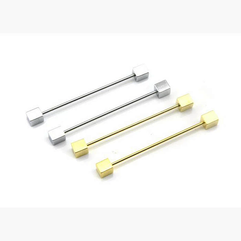 Wholesale fashion mens collar pin for shirt with rose gold platingJSCP006