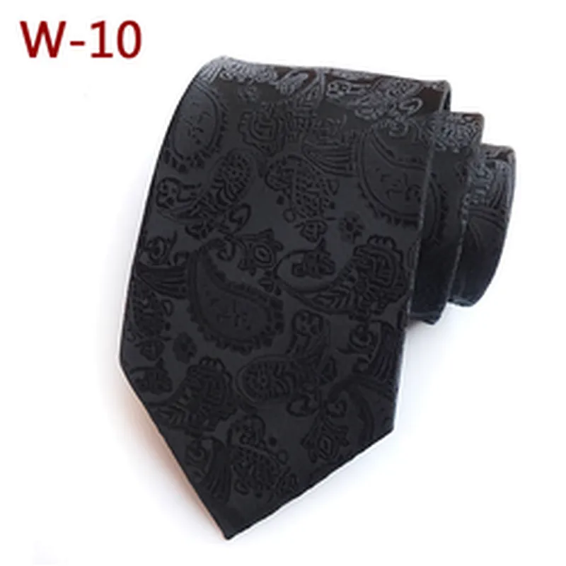 Fashion Neck Ties For Men Custom Neckties Men Jacquard Woven Polyester Paisley Cravate Pour Homme