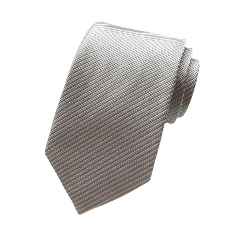 Classic Ties for Men Italian Custom Neckties Men Solid Fine Twill Corbatas De Hombre Polyester Woven