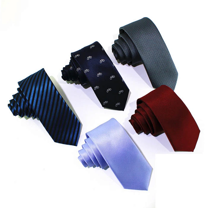 Custom Woven Necktie Gift Wholesale Polyester Slim Classic Ties Men Custom Logo
