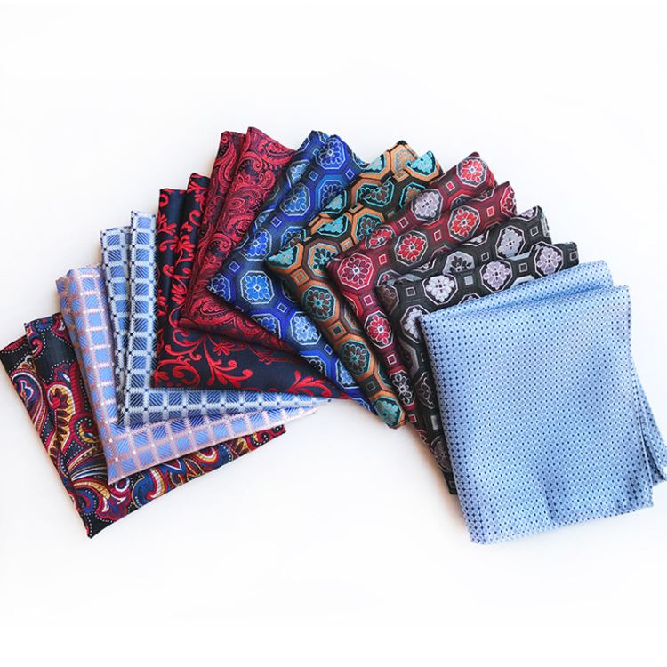 Stylish Hanky Pocket Square Customised Handkerchief In Gift Box Luxury Muslin Handkerchief Cotton Einstecktuch panoletas