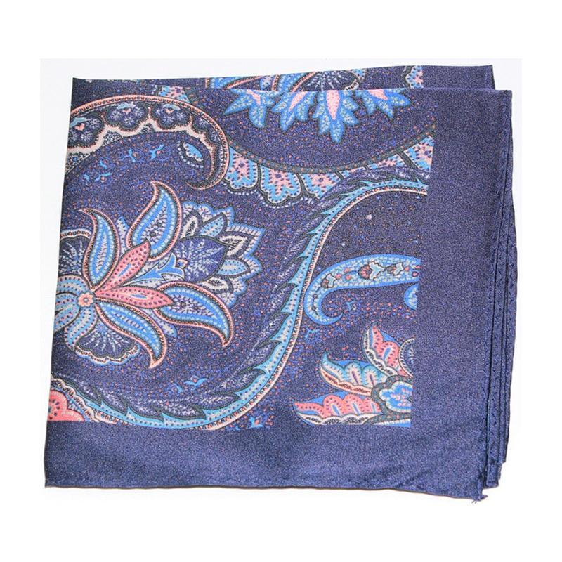 silk pocket handkerchief floral pocket square india handkerchiefDPS012
