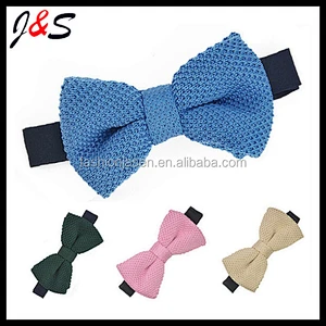 Fashion High Quality Mens Silk Knitted Bow Tie Men Male Custom Designs Embroidered Colorful Dobby
