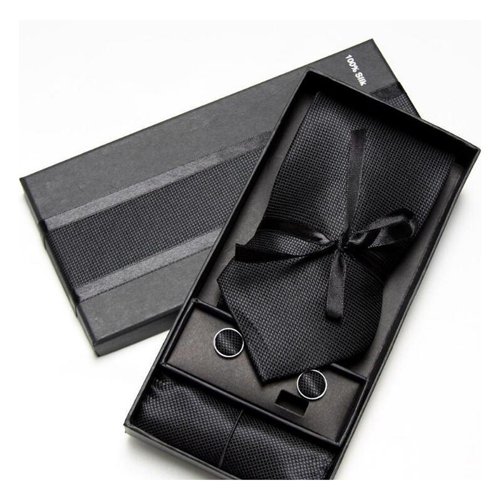 wedding handkerchief polyester tie and polyester men ties set