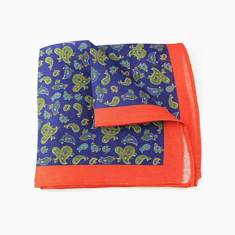custom handkerchief linen fabric hanky in linen custom linen pocket square LNPS010