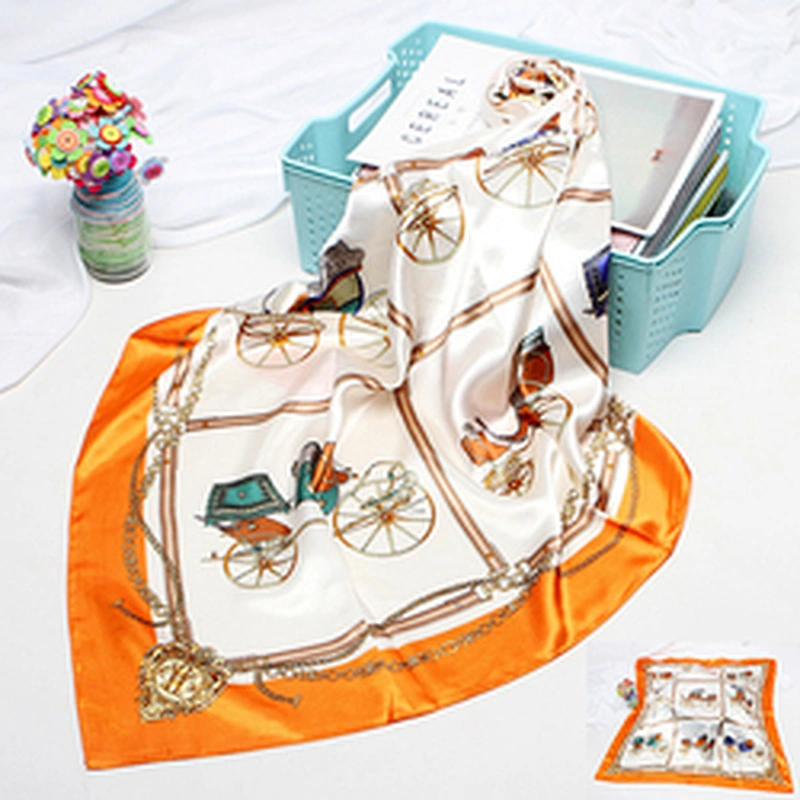 Supplier Tudung Bawal Printed Stylish Scarf For Women Silk Custom Under Hijab Headscarf