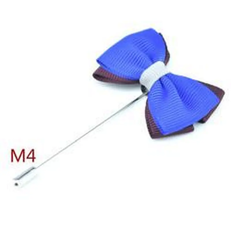 Designer Brooches And Pins Pins Classical Bow Brooch Groom Boutonniere Flower Wedding Fashion Men's Lapel Pins For Suit Men