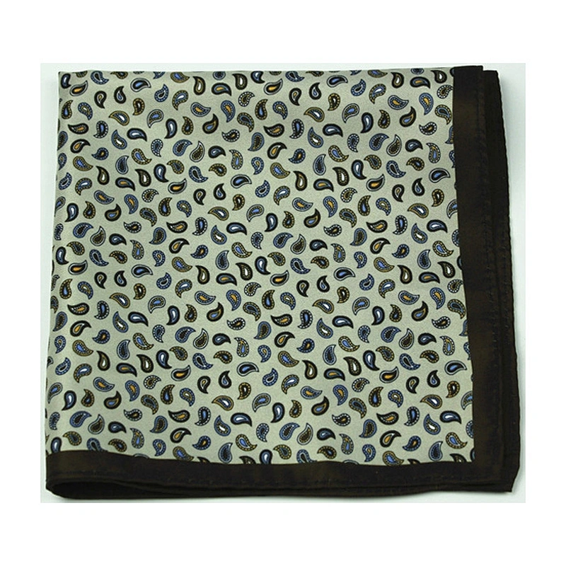 Latest Style Pocket Squares Silk Handkerchief Combination for Men 100% Silk 100% Microfiber Custom Logo Printed Jacquard