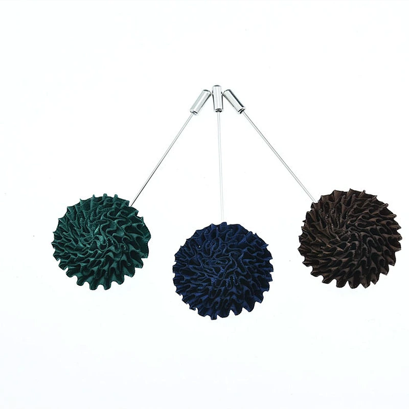 Designer flower brooch lapel pin Luxury groomsman corsage flower Custom lapel pins for suit men