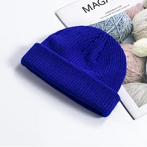 Cheap Fashion Beanie Winter Hats Knitted Cap Winter Plain Women'S Knitted Beanie Hats
