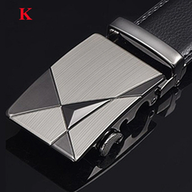 Wholesale Business Casual Adjustable Automatic Buckle Two-layer Cowhide Genuine Leather Belt for Men