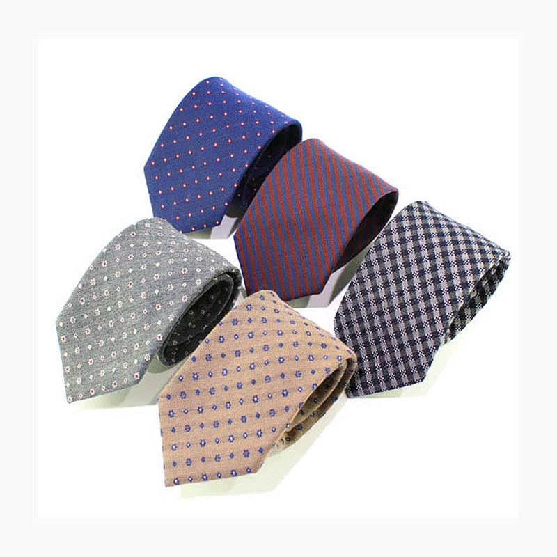 Mens Formal Tie High Quality Custom Wool Blend Neck Tie