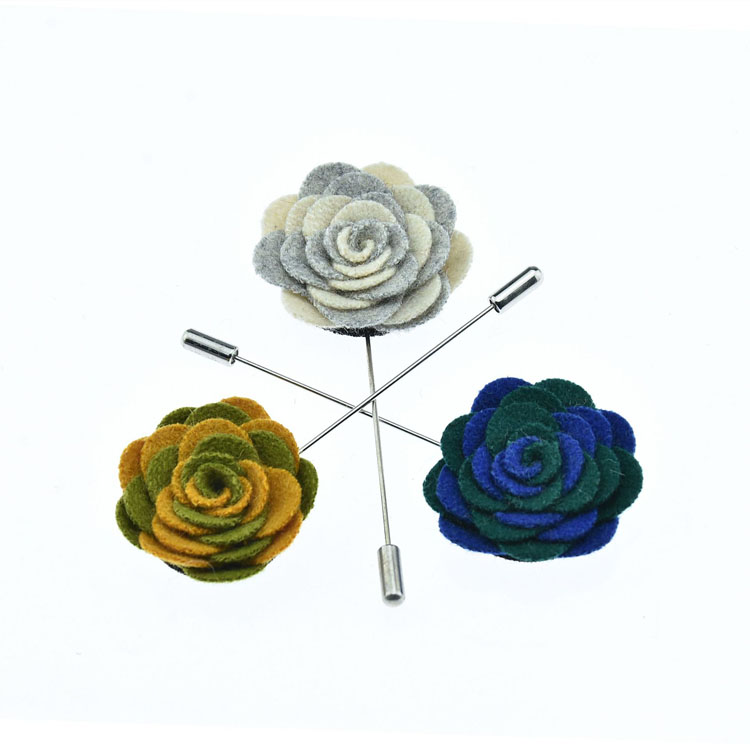Designer Brooch Popular Brands Fashionable Wedding Corsage Flower Lapel Pins Mens Suit Custom
