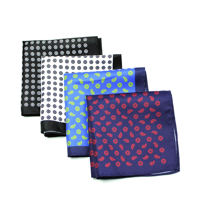 New Arrival Gentlemen Polyester Handkerchief Mens Tie and Pocket Square Set