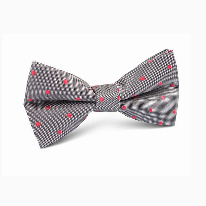 Factory Sale Simple Dot Boy Bowtie Neck Bow Tie Custom Designs Silk for Father and Son Embroidered Colorful