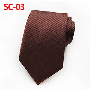 Custom Neckties Men Simple Solid Twill Corbatas Hombres Luxury Ties Men Custom Logo Jacquard Woven