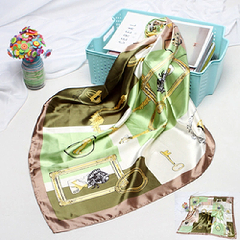Supplier Tudung Bawal Printed Stylish Scarf For Women Silk Custom Under Hijab Headscarf