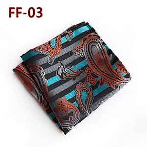 Paisley Handkerchief For Men Fashion Handkerchief Custom Jacquard Woven Pocket Squares For Men