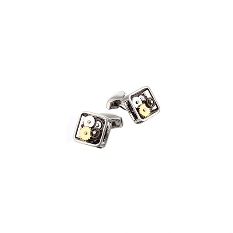 Men's personalized watch movement cufflinks