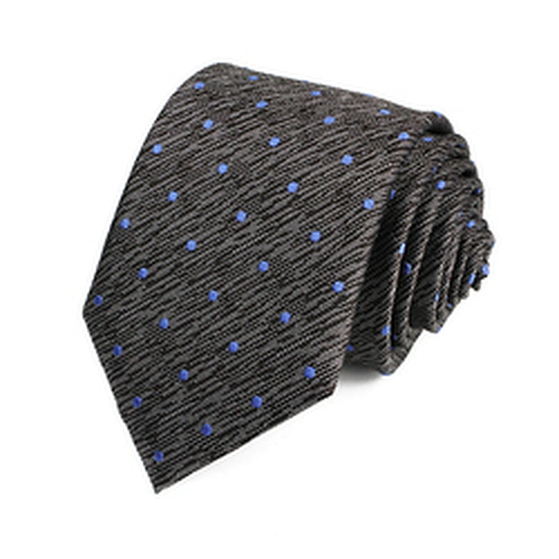 Custom Cravate homme Sublimation Necktie Silk Jacquard Woven Wholesale Dot Neck Ties For Men