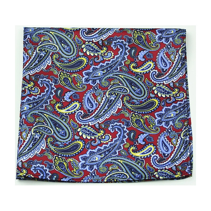 factory price customised hand rolled hem zephyr pocket square