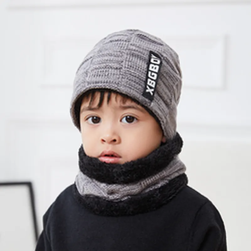 New Arrival Winter Warm Beanie Hat Scarf Sets Factory Wholesale Men's And Boy's Knitted Hats Acrylic Cold-Proof sets