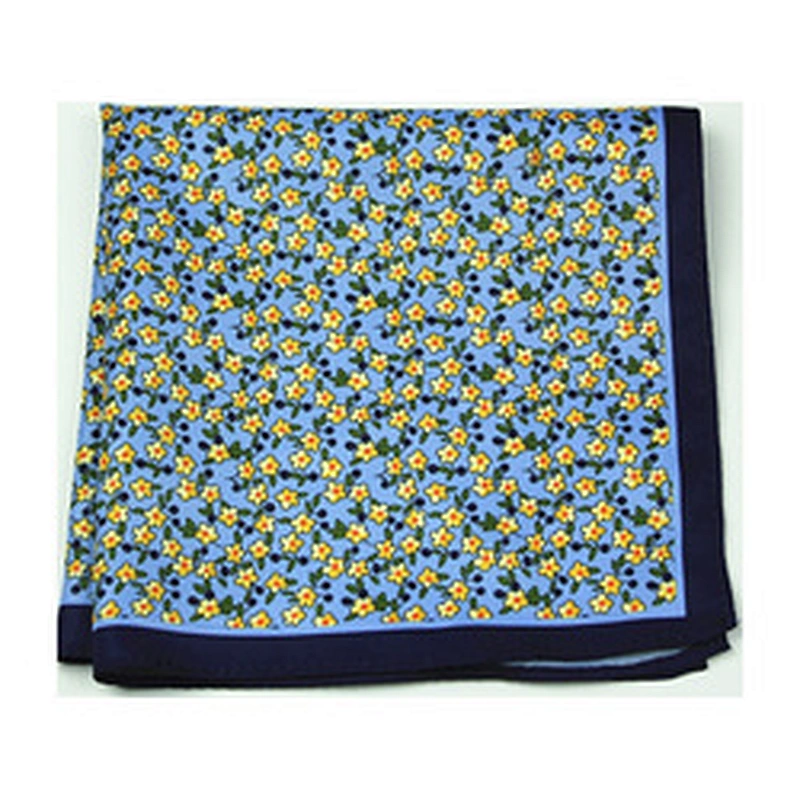 custom handkerchief with logo printing flowers dozen handkerchief polyester mouchoirs men pocket square