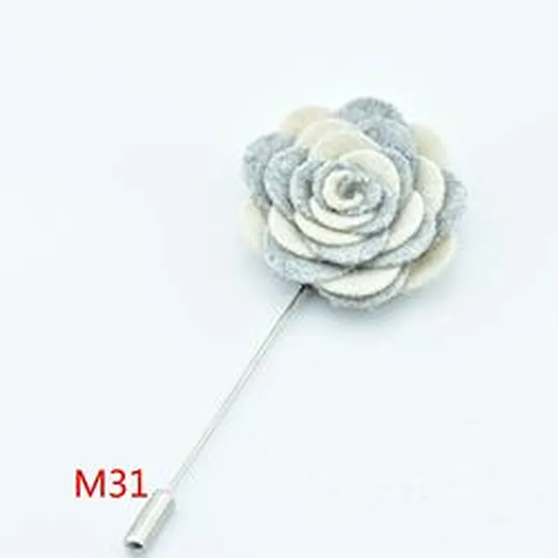 Designer Brooch Popular Brands Fashionable Wedding Corsage Flower Lapel Pins Mens Suit Custom