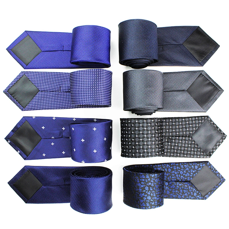 Custom Silk Ties Men Summer Theme Silk Neck Ties Men Classical Business Sublimation Solid Floral Dot Silk Necktie For Men