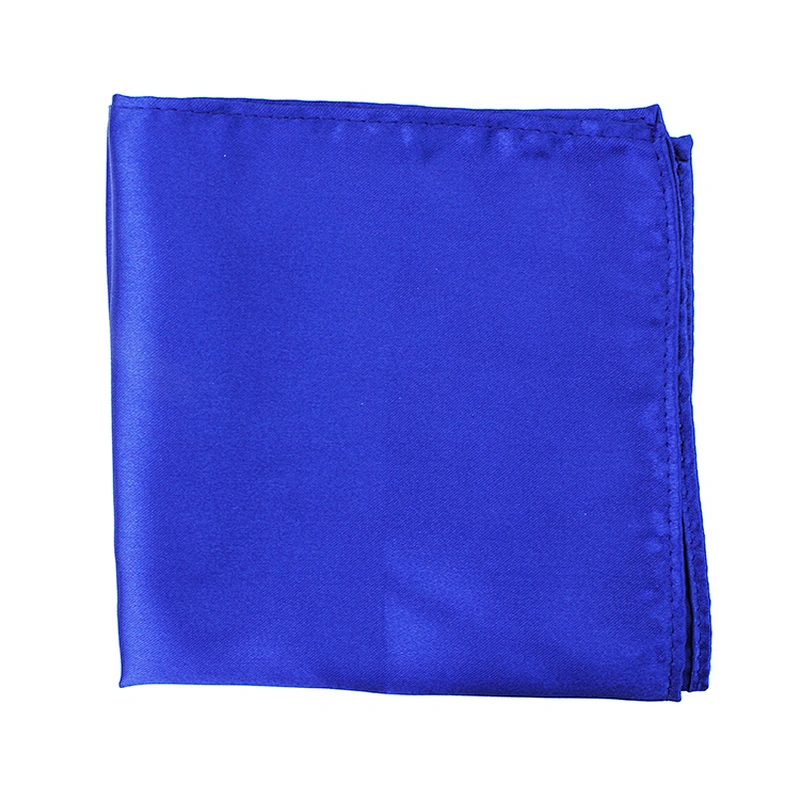 Mouchoir Solid Color Scarfs Polyester Plain Square Scarf Foulard Carre Satin Pocket Square For Men